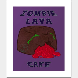 Desserts - zombie lava cake Posters and Art